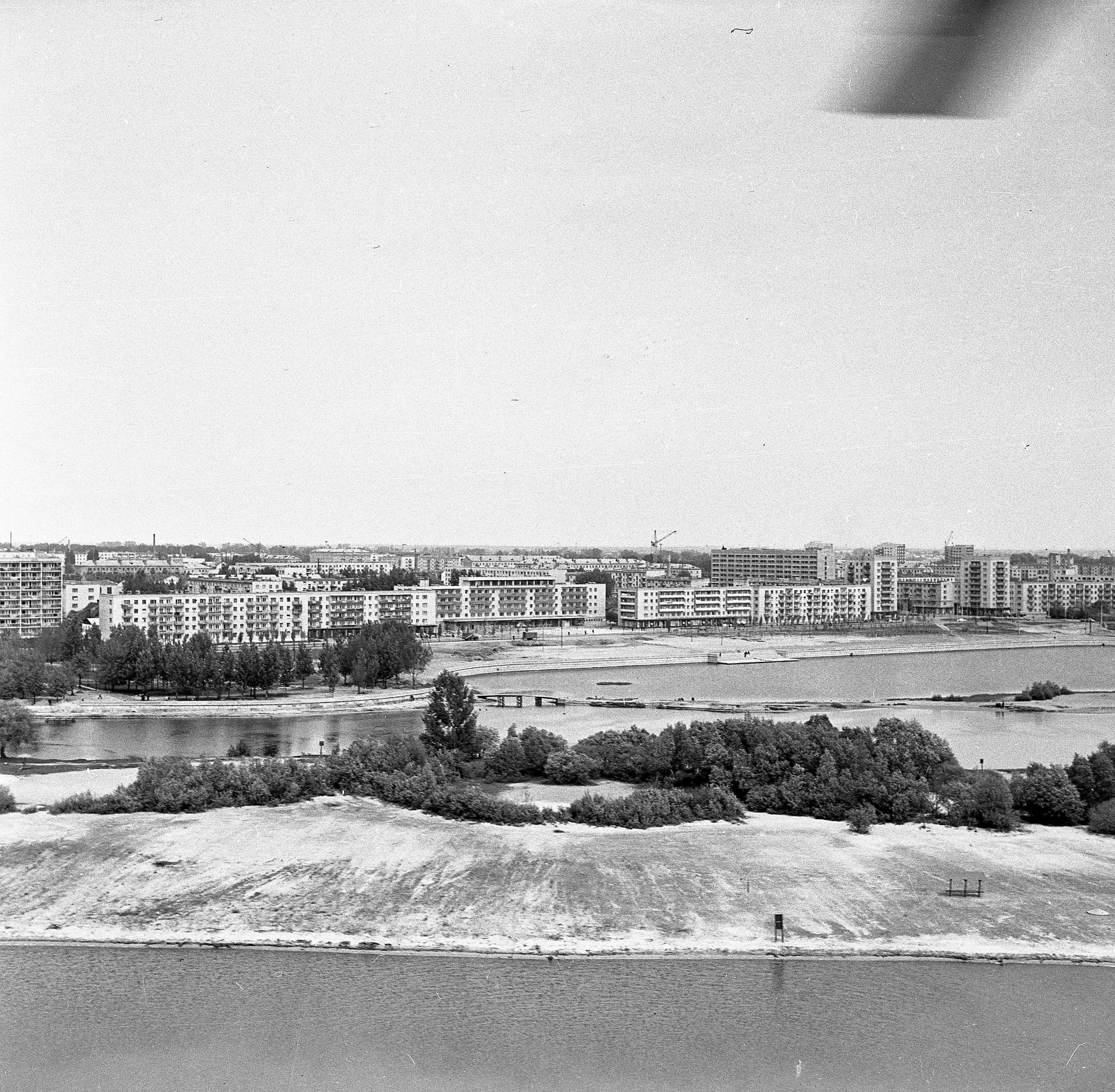 Брест, Набережная. Фото с вертолета, 1969 год