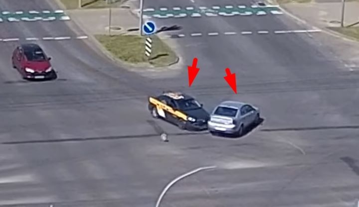 В Бресте такси столкнулось с легковушкой