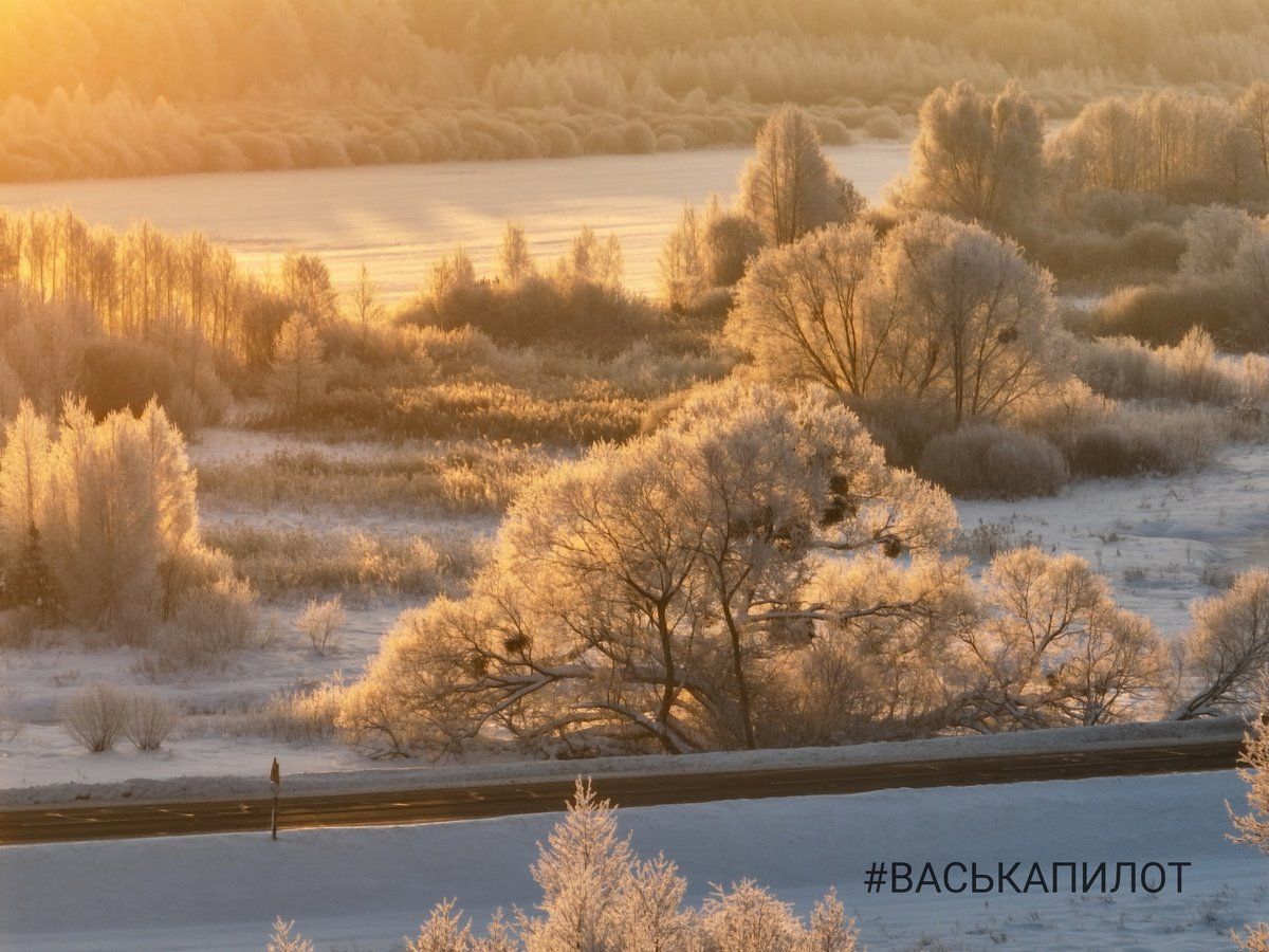 Красивые зимние кадры сняты пару дней назад в Брестской области