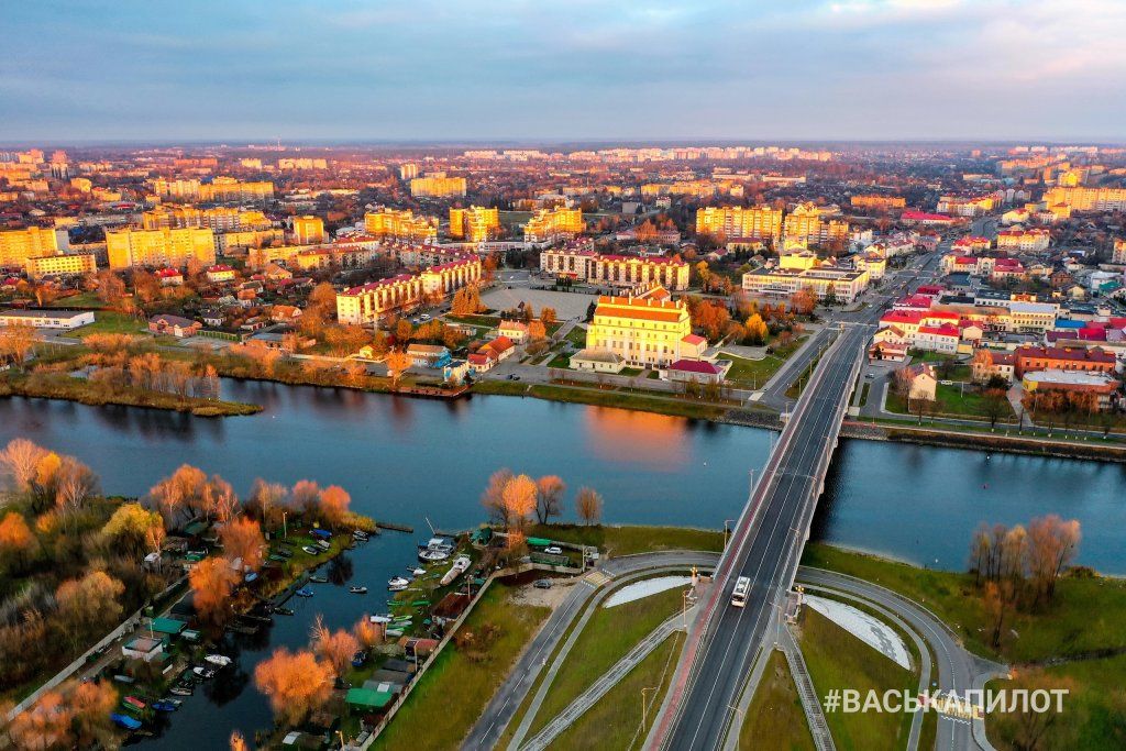 ВаськаПилот показал, как выглядит Пинск с высоты