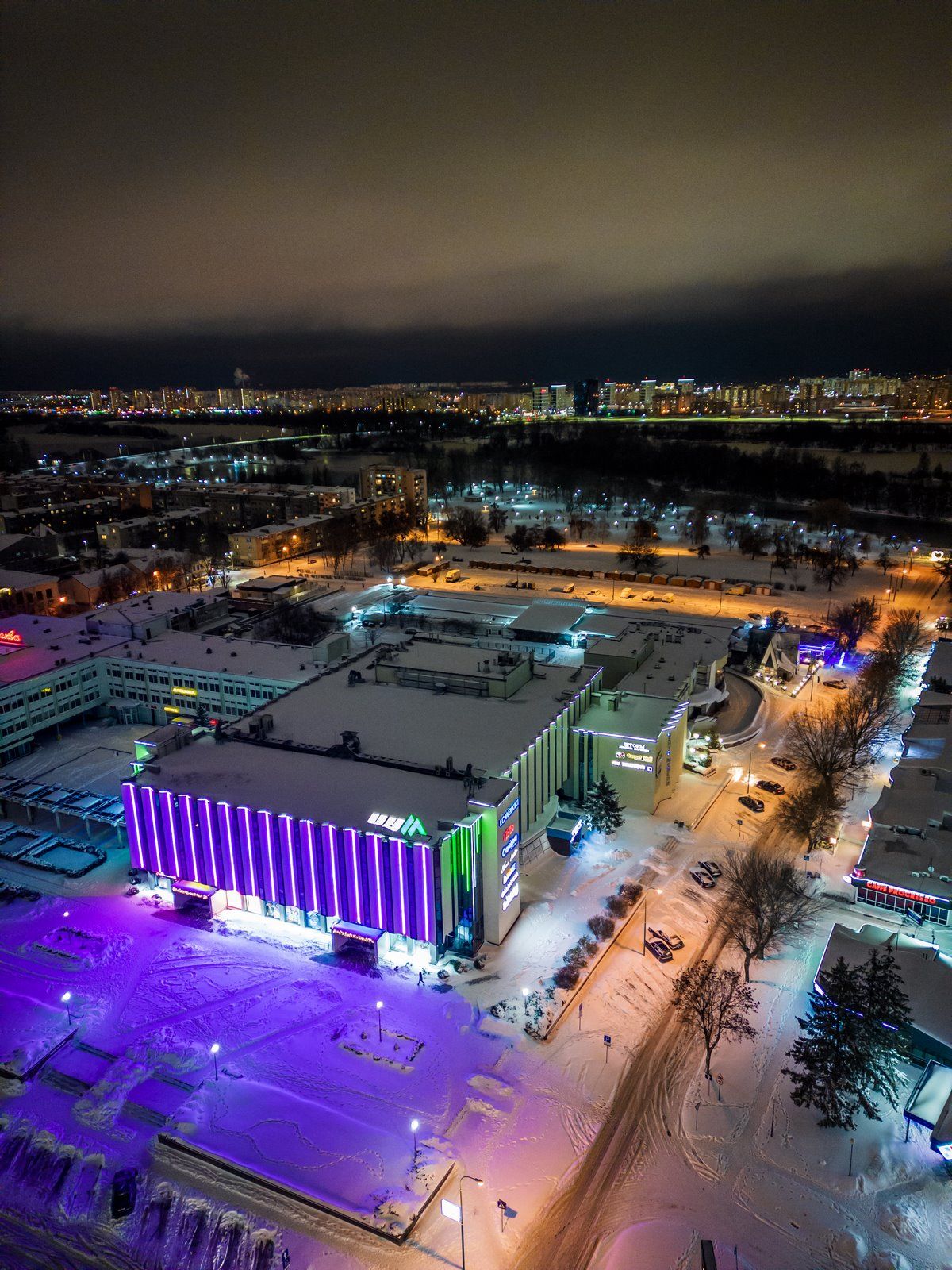 Посмотрите, как красиво! Зимний Брест с высоты!