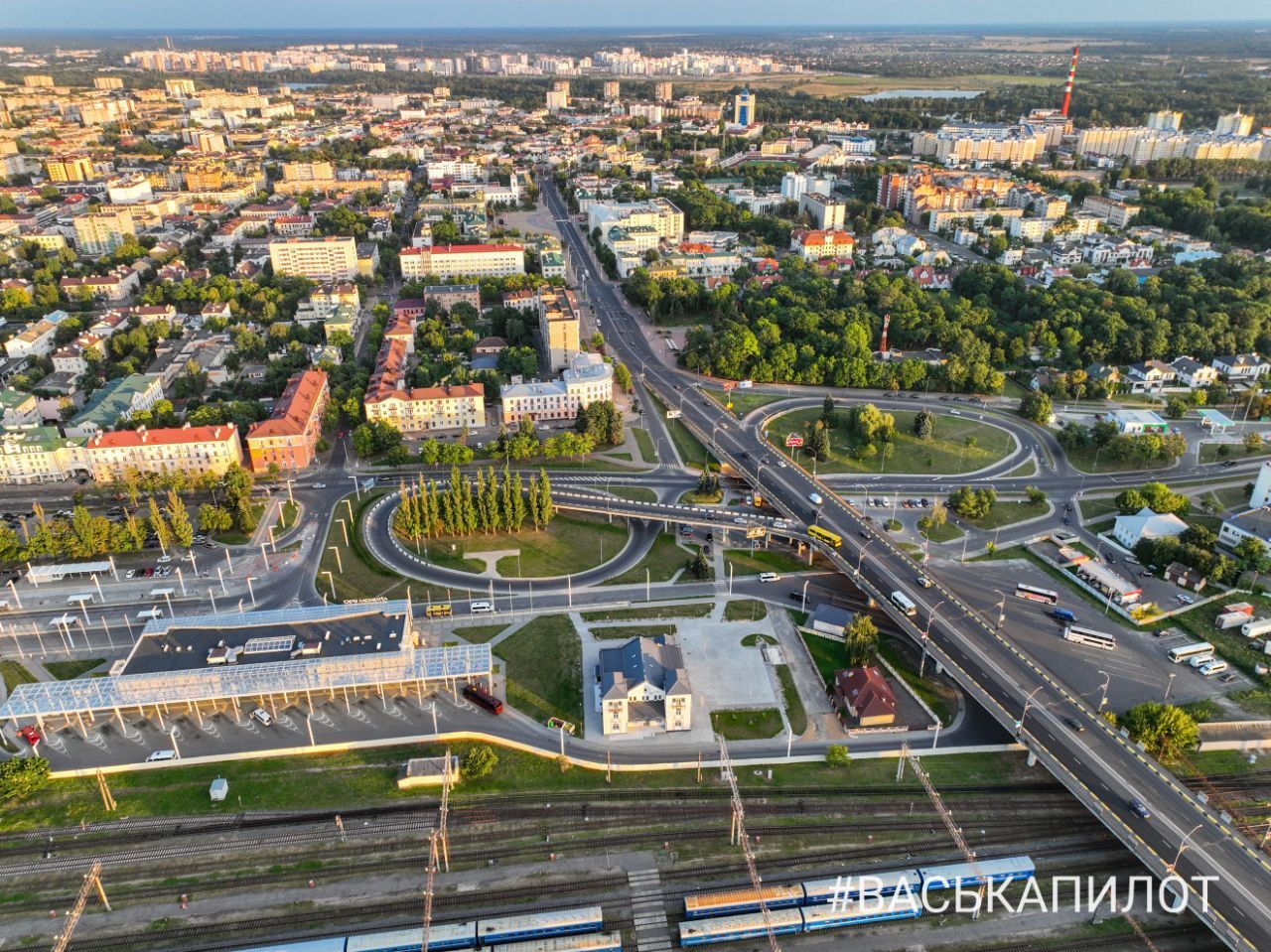 Полетали над ЖД вокзалом в Бресте