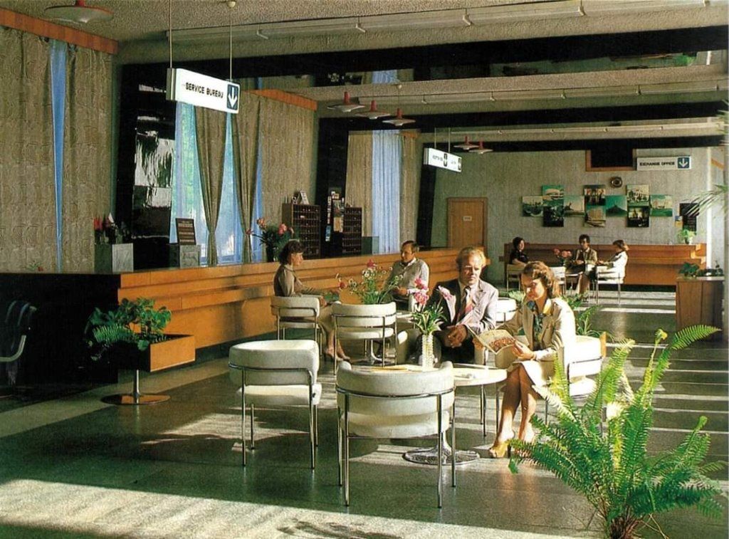 Холл гостиницы «Интурист» в Бресте, 80-е