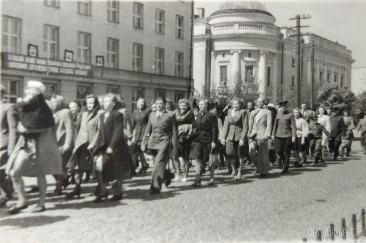 Брест, ул.Ленина, примерно 50-е года