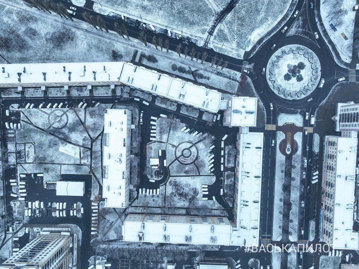 В Бресте выпал первый снег