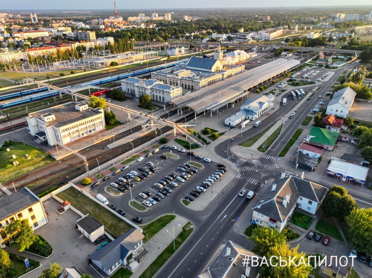 Полетали над ЖД вокзалом в Бресте