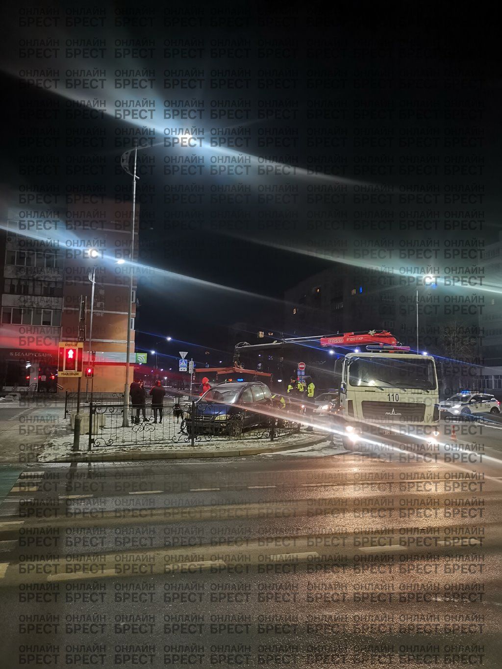 Читательница: Кому-то не повезло встречать так Новый год... Сегодня ночью в Бресте