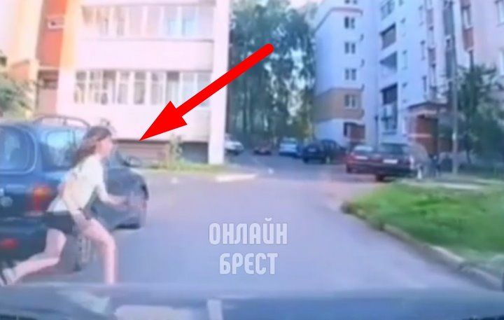 Читатель: Девочка выбежала из-за машины. Брест, ул. Красногвардейская.