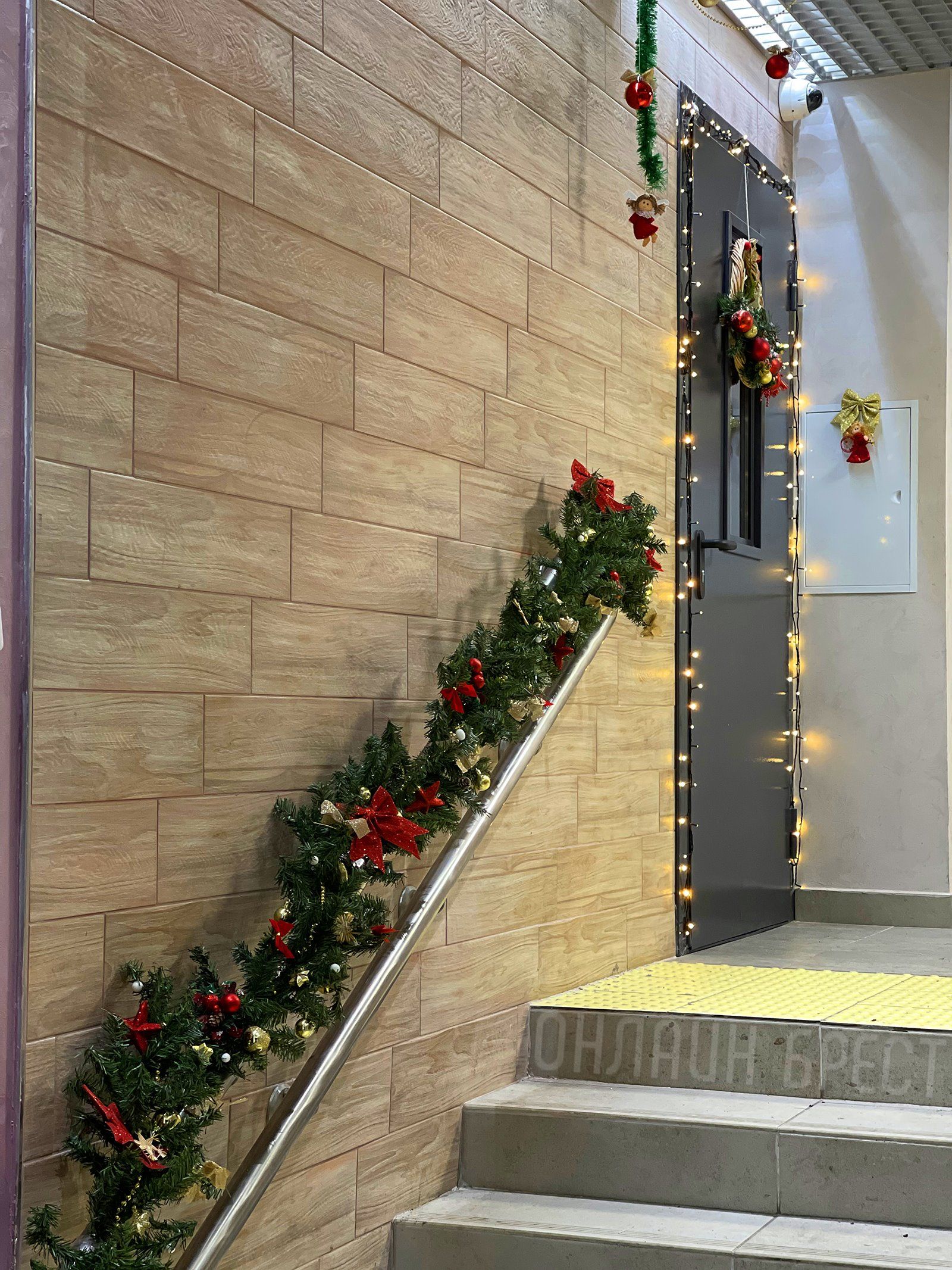 Читатель: Украшение подъезда на ул. ГОБК в Бресте