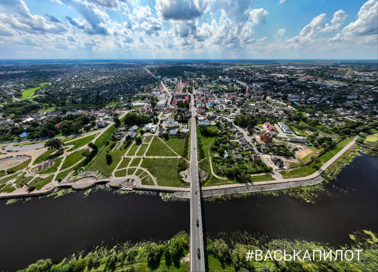 Посмотрите на Кобрин с высоты птичьего полета