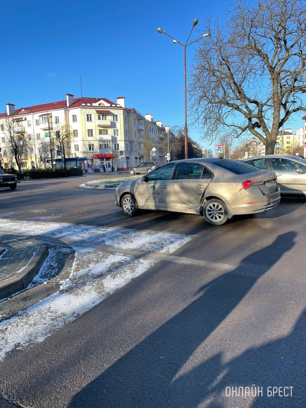 Читатель: Сегодня в Бресте на перекрестке Гоголя - бул. Космонавтов произошло ДТП