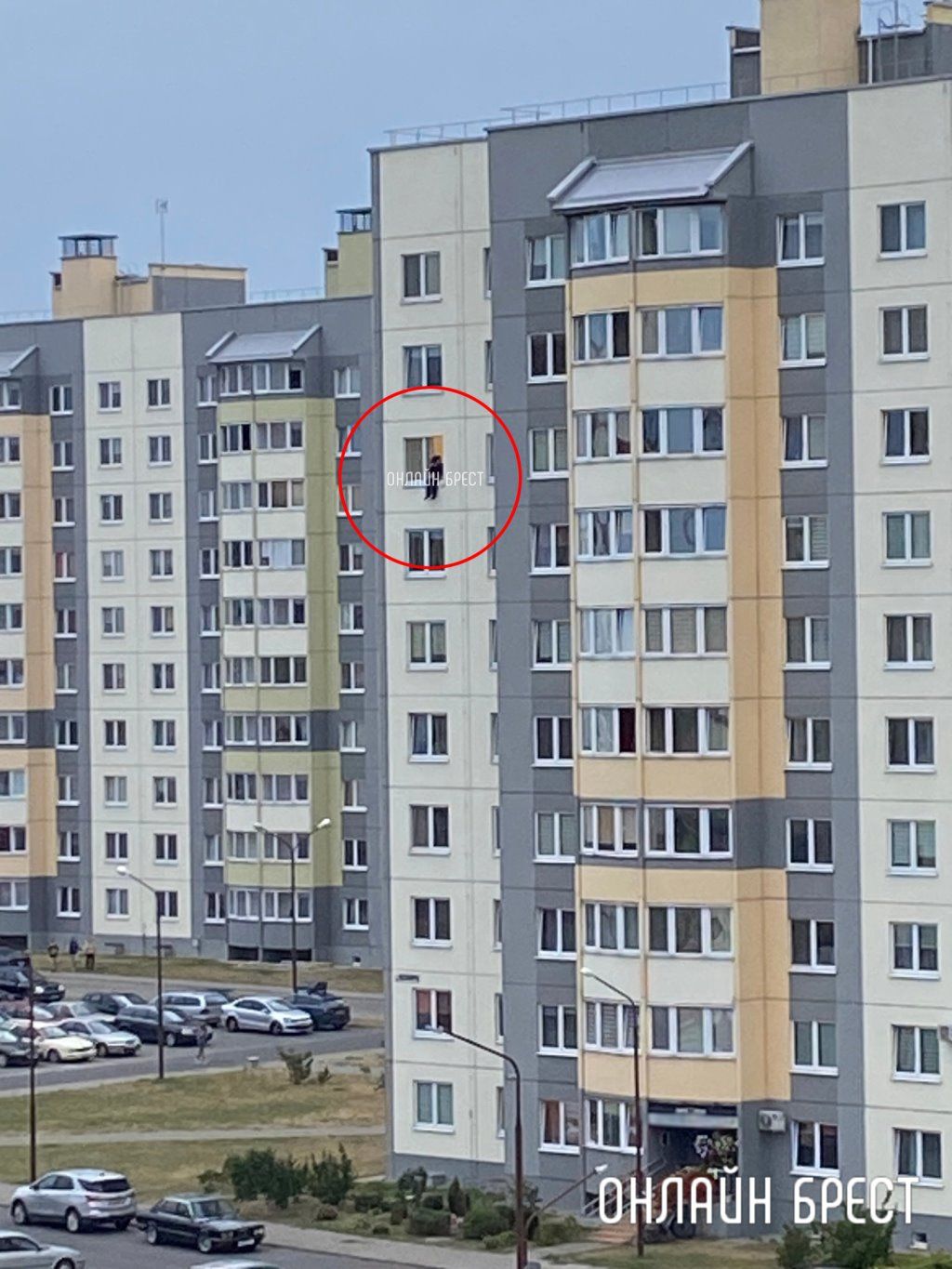 Читатель: Сегодня в Бресте на Махновича ребёнок вылез из окна на восьмом этаже