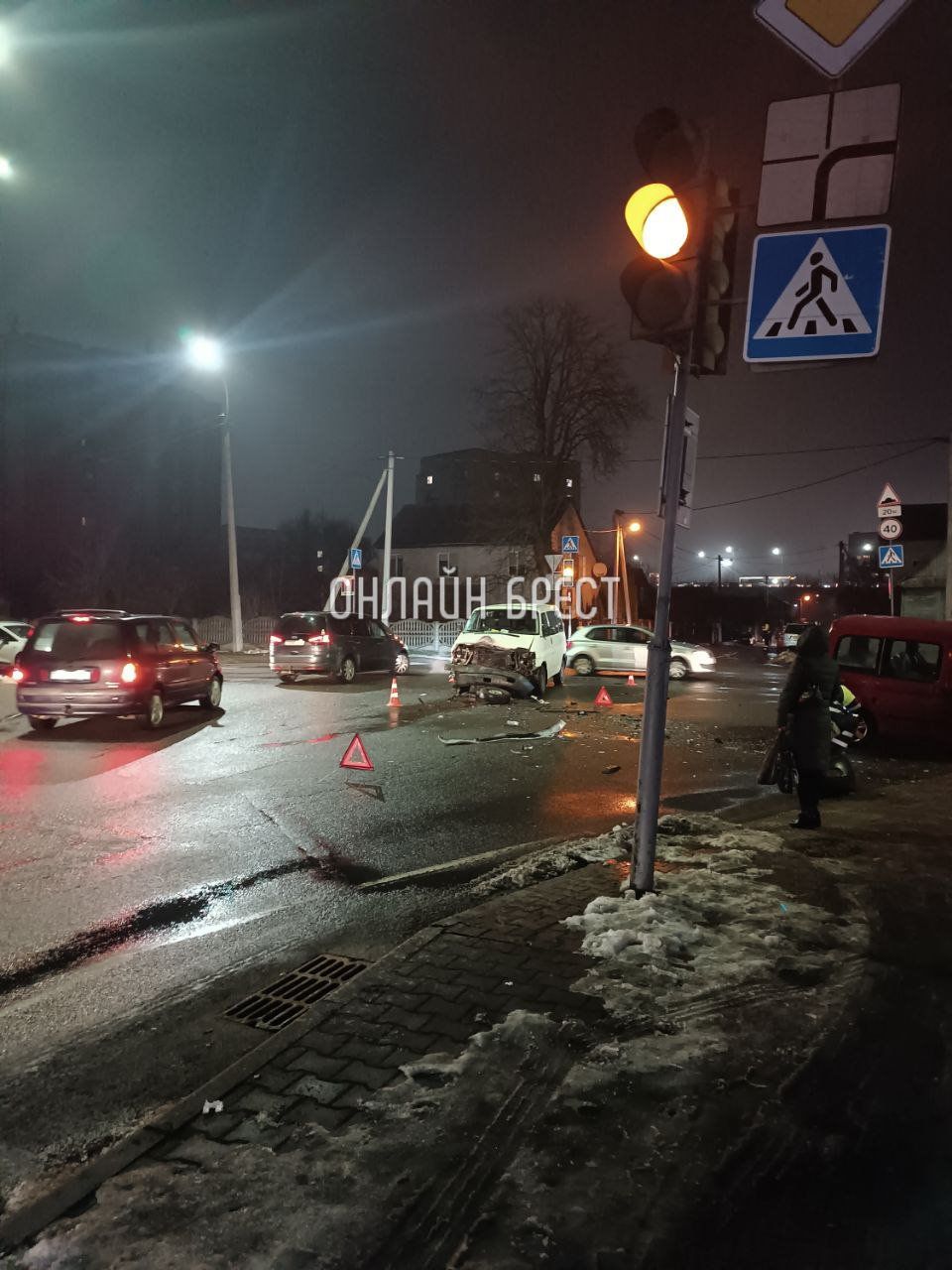 Читатель: ДТП в Бресте на перекрестке Пушкинской и Пионерской