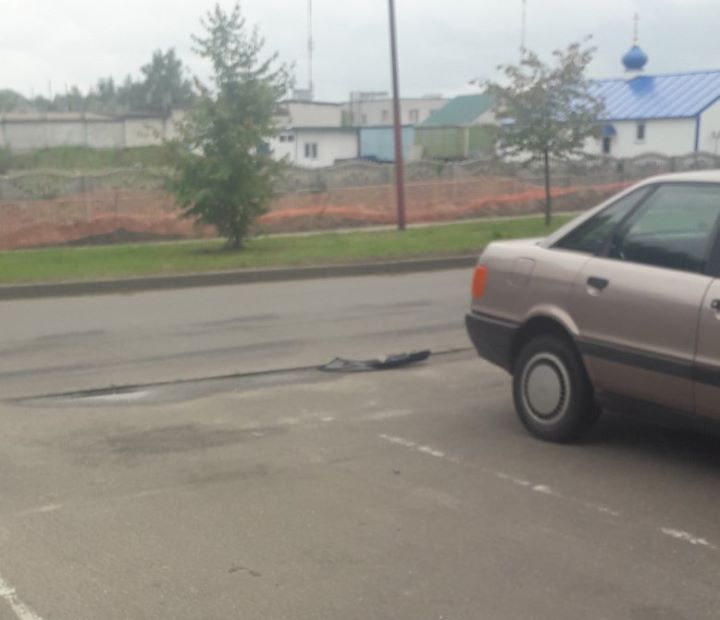 В Бресте на ул. Ясеневой произошло ДТП с участием мотоциклиста