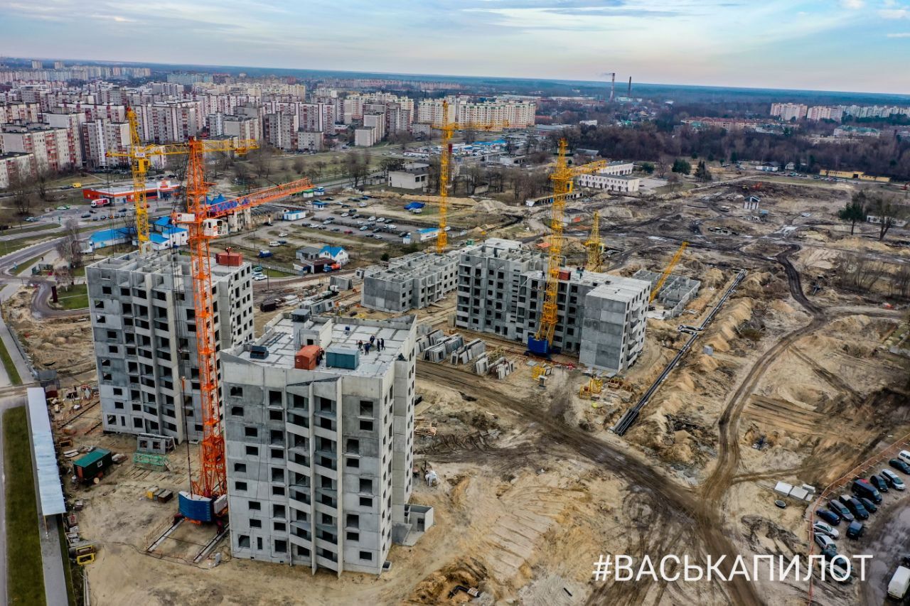 Как меняется юго-западная часть Бреста. Видео с высоты