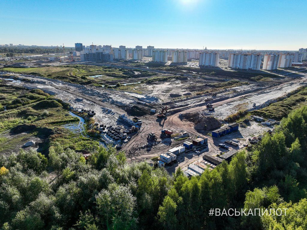 Смотрим с высоты, как идёт строительство нового района в Бресте