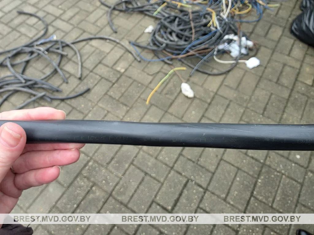 В Брестском районе трое работников предприятия украли более 50 метров кабеля