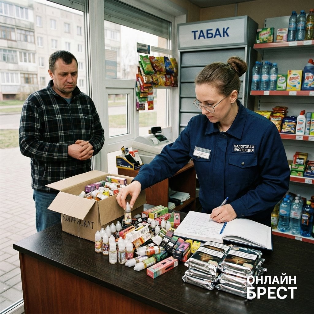 В Ивацевичах изъяли партию нелегальных жидкостей для вейпов и табака для кальяна — вот на какую сумму