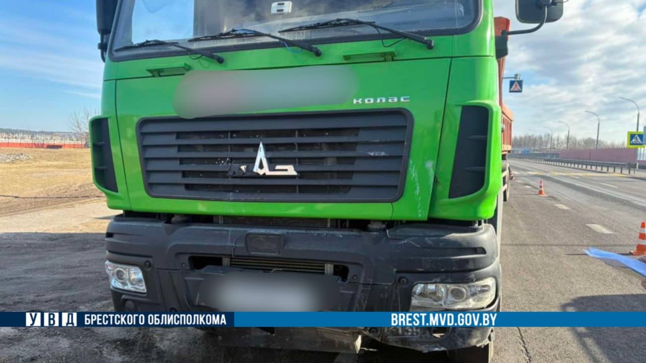 На М1 в Жабинковском районе грузовик въехал в Citroen