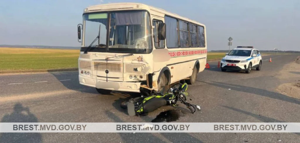 Подробности аварии с мотоциклистом под Брестом