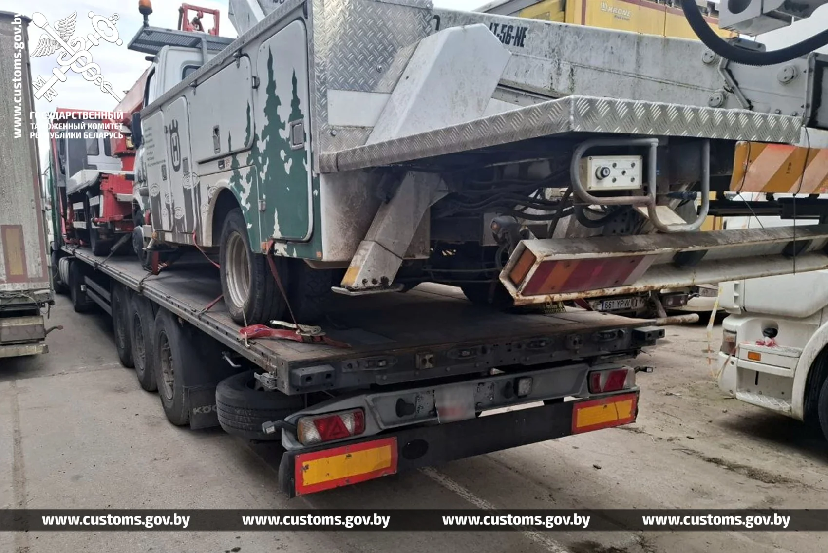 На границе обнаружили подмену VIN-номеров у тягача и полуприцепа