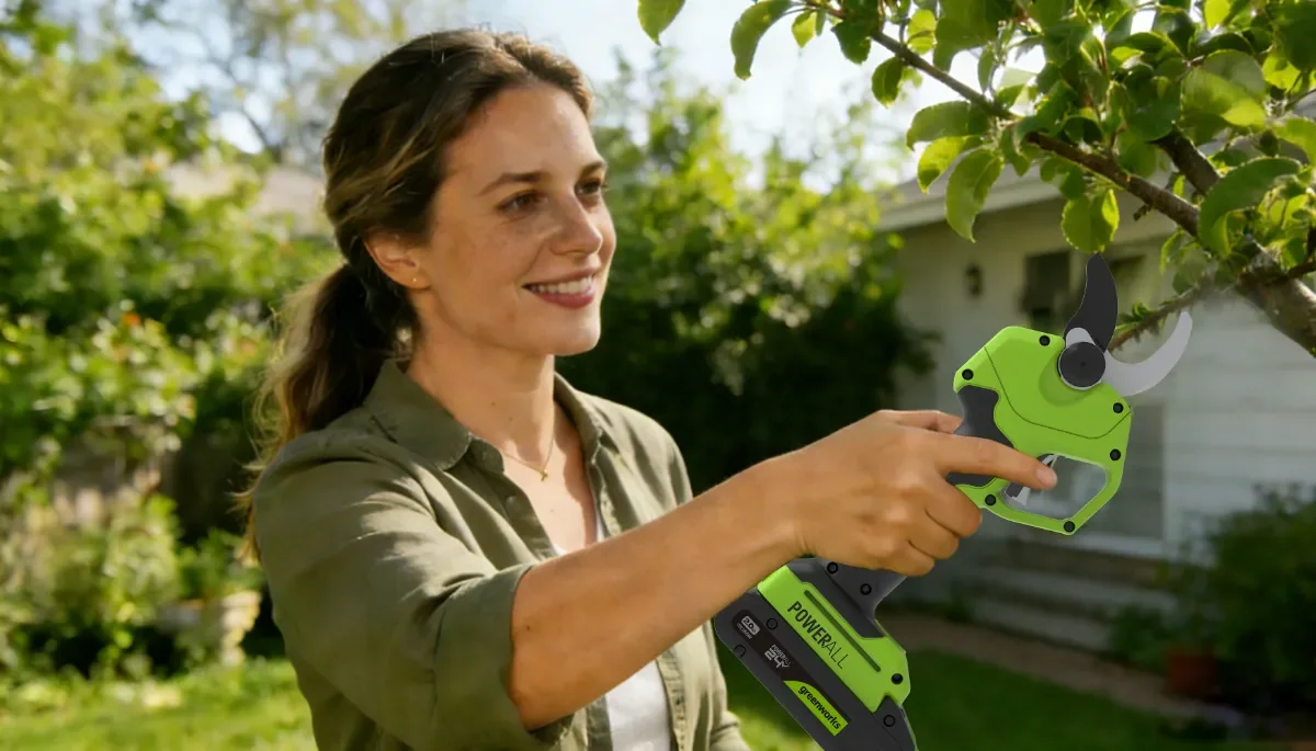 Секатор аккумуляторный Greenworks PR24320 — инновационное решение для дачников и садоводов