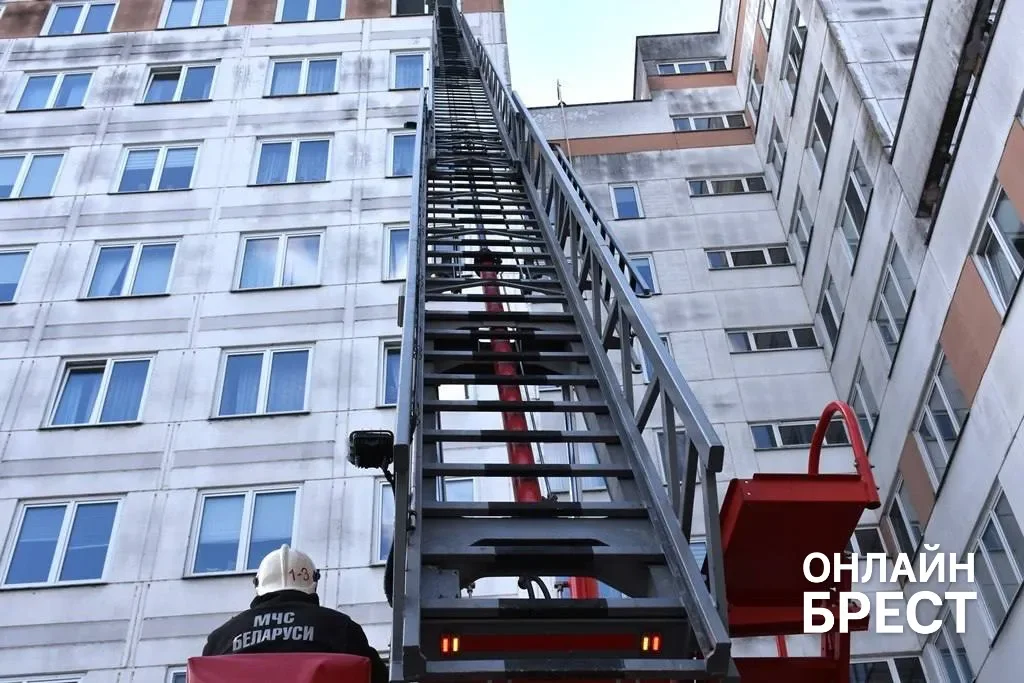 Пожар на 9-м этаже и взрыв в подвале: спасатели провели учения в Бресте