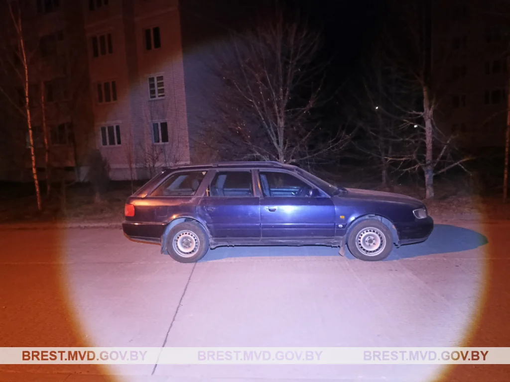 В Пинске угонщик Audi не смог уехать далеко — его задержали через 20 минут