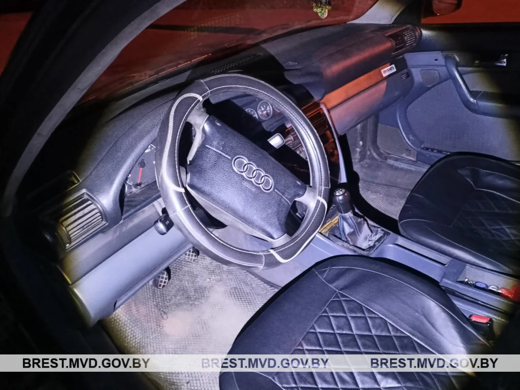 В Пинске угонщик Audi не смог уехать далеко — его задержали через 20 минут