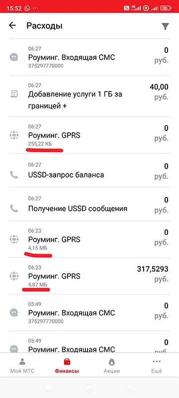 Роуминг обернулся для белоруски долгом и потерей номера