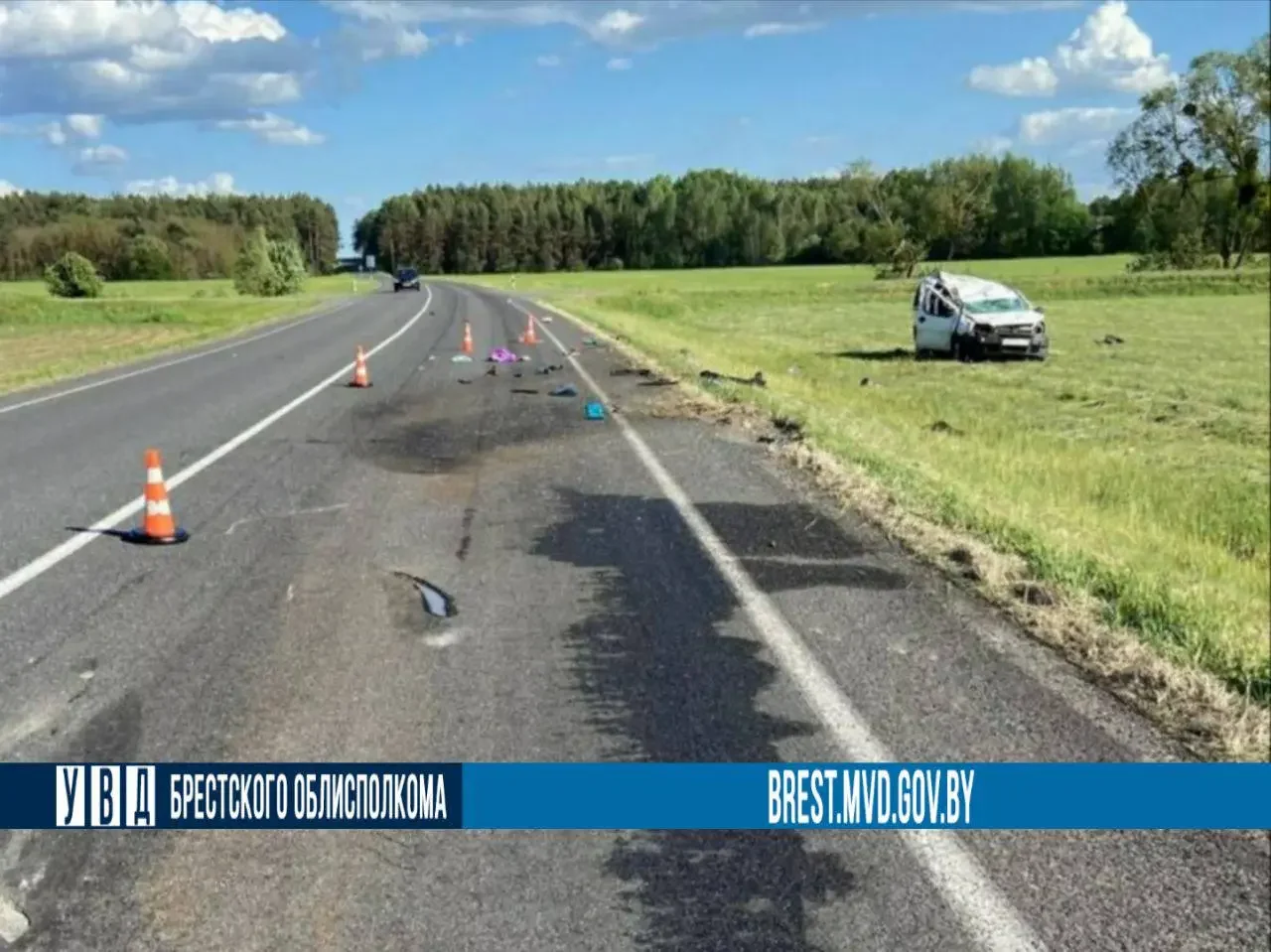 В Ивановском районе водитель съехал в кювет и врезался в дерево — он в больнице