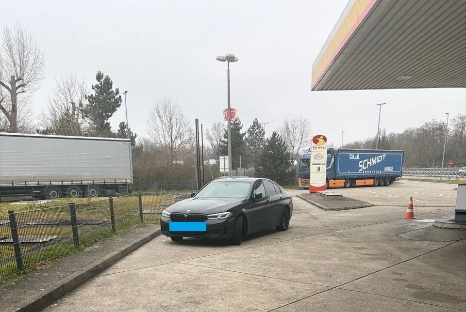 На АЗС