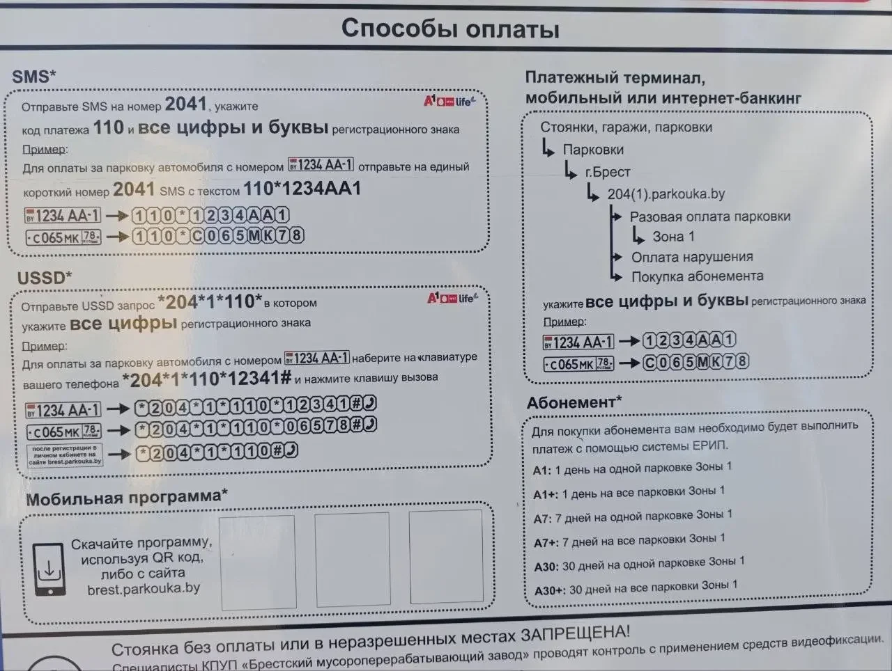 Синяя разметка в Бресте — что она означает для водителей с сегодняшнего дня