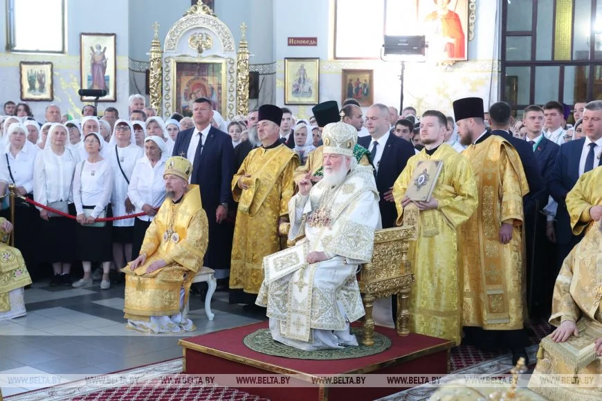 Патриарх Кирилл возглавил Божественную литургию в Свято-Воскресенском соборе Бреста