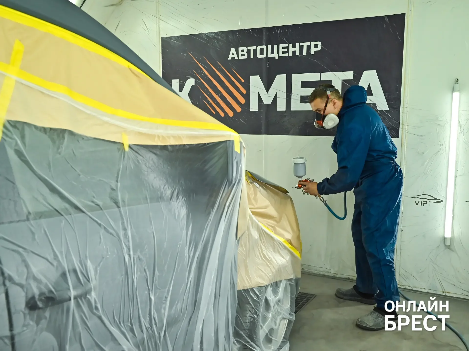 Как в Бресте возвращают автомобилям заводской вид после ДТП