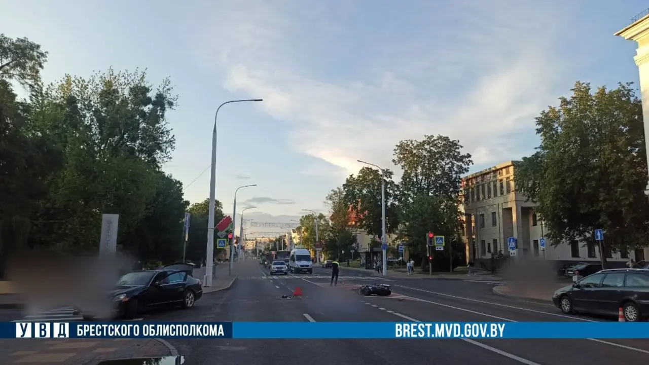 Мотоциклист погиб в ДТП на улице Ленина в Бресте