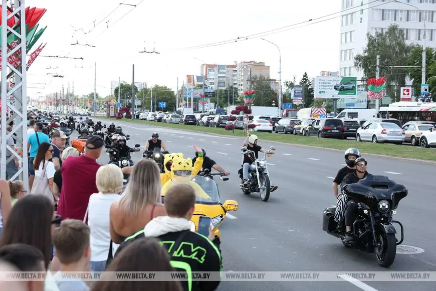В Бресте устроили байк-фест — фоторепортаж