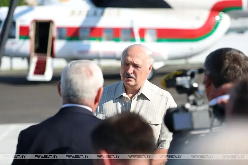 Лукашенко посещает Березовский район