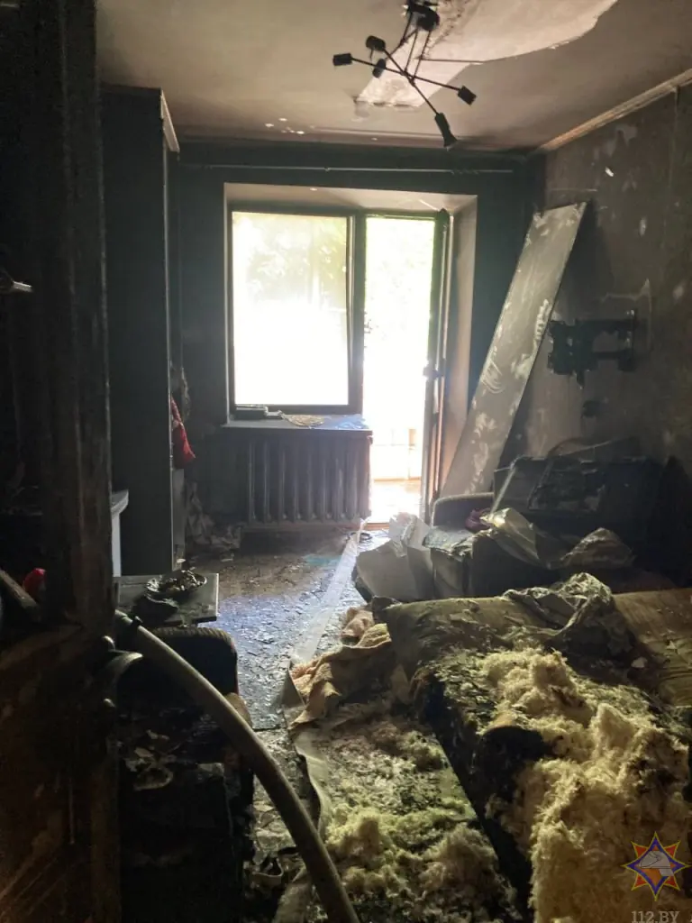 Пожар в брестской девятиэтажке унес жизнь мужчины