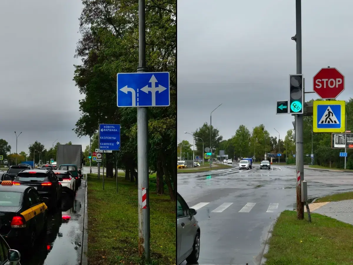 В Бресте изменили движение на одном из перекрёстков