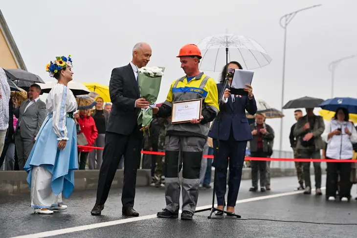 В Кобрине открыли движение по «старому» мосту