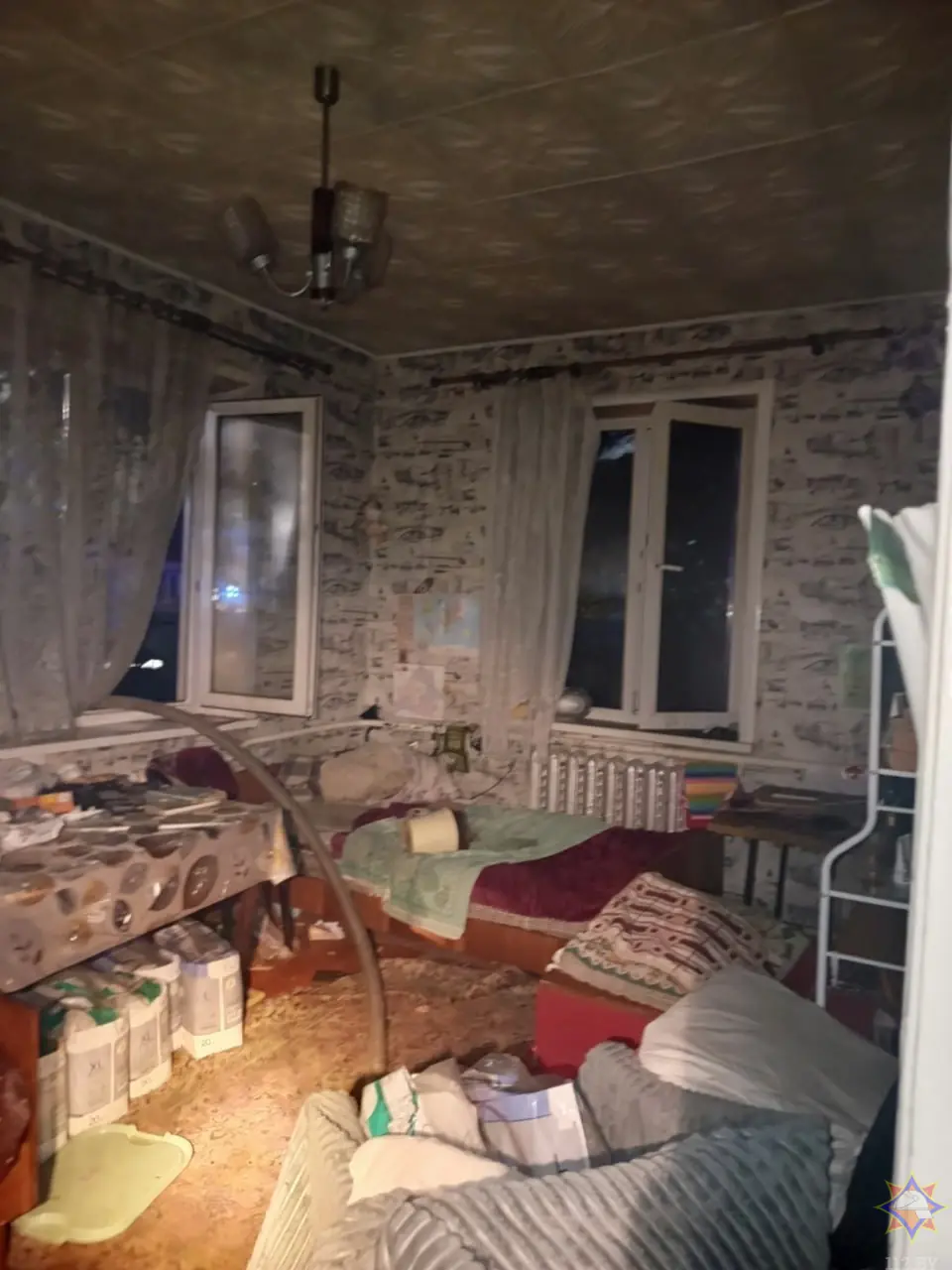 В Кобрине загорелся жилой дом — спасти удалось не всех