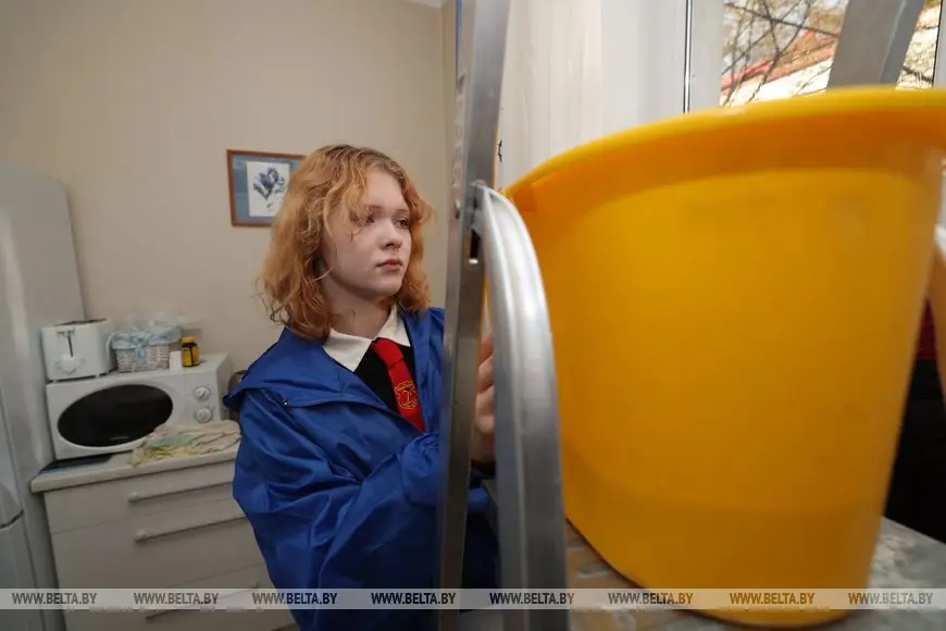 Молодёжь Бреста откликнулась на просьбу пожилой женщины и помогла с уборкой