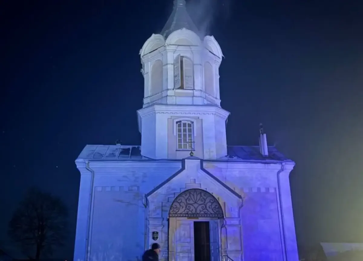 В Пружанском районе произошел пожар в церкви
