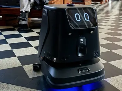 Робота-уборщика с системой ИИ протестировали на вокзале в Бресте
