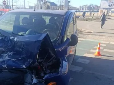 В центре Бреста столкнулись Fiat и MAN