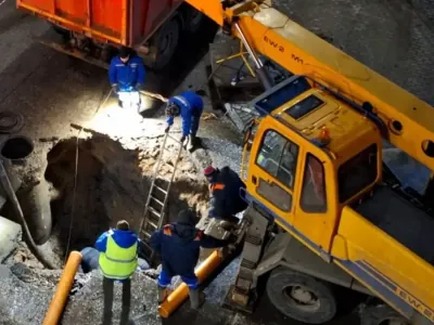 В Витебске провалился асфальт на пешеходном переходе