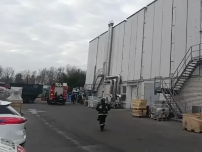 В Бресте на территории предприятия произошло задымление
