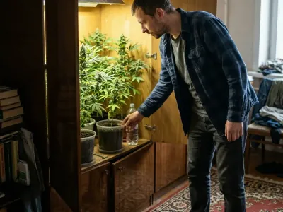 Белорус устроил мини-плантацию конопли в шкафу — объяснение удивило