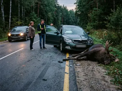 В Беларуси косуля выбежала на дорогу — водитель Renault выехал на встречку и погиб